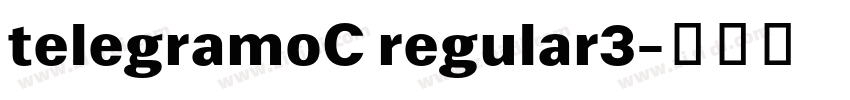 telegramoC regular3字体转换